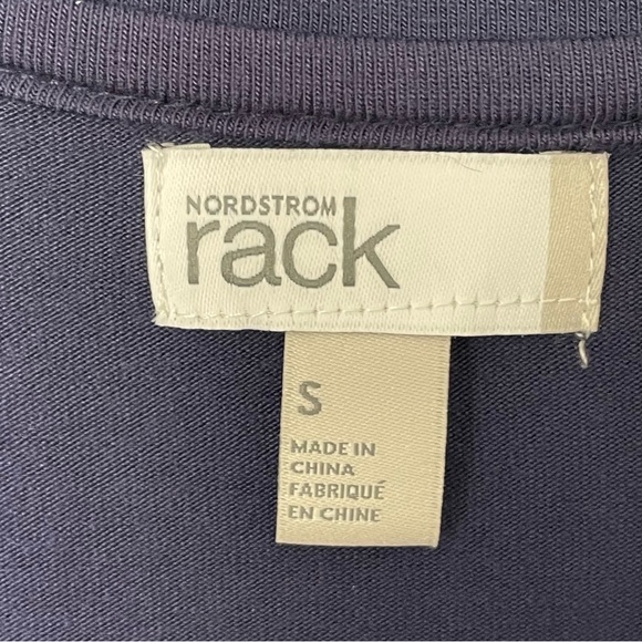 NWT Nordstrom Rack Tranquility Pajama Top in Navy Peacoat Buttons Size Small - Picture 8 of 9